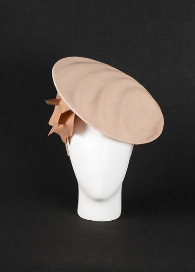 Toyo hat with hand made silk orchides